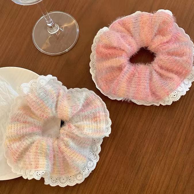 Women's Casual Simple Style Color Block Cloth Rib-Knit Hair Claws