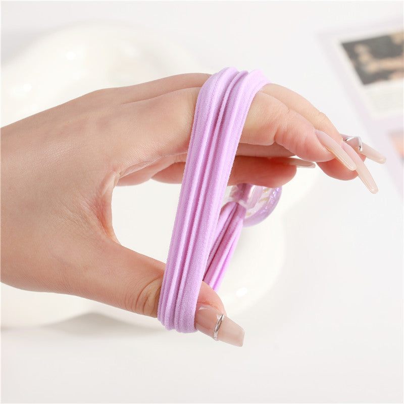 Kid'S Cute Smile Face Plastic rubber band Hair Tie