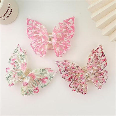 Women's Elegant Sweet Butterfly Plastic Hair Claws