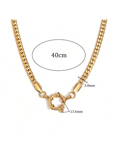 Jewelry Lady Geometric 306 Stainless Steel Plating Necklace
