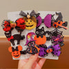 Halloween Cute Funny Women's Pumpkin Cat Bow Knot Hair Clip