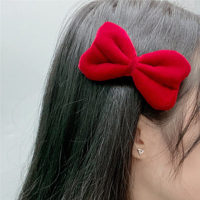 new red big bow headband sweet korean cute hair accessories