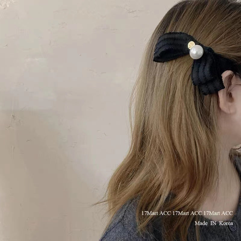 Women's Sweet Bow Knot Cloth Hair Clip