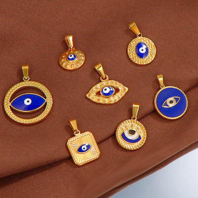 Jewelry Vintage Style Classic Style Devil's Eye 304 Stainless Steel Plating