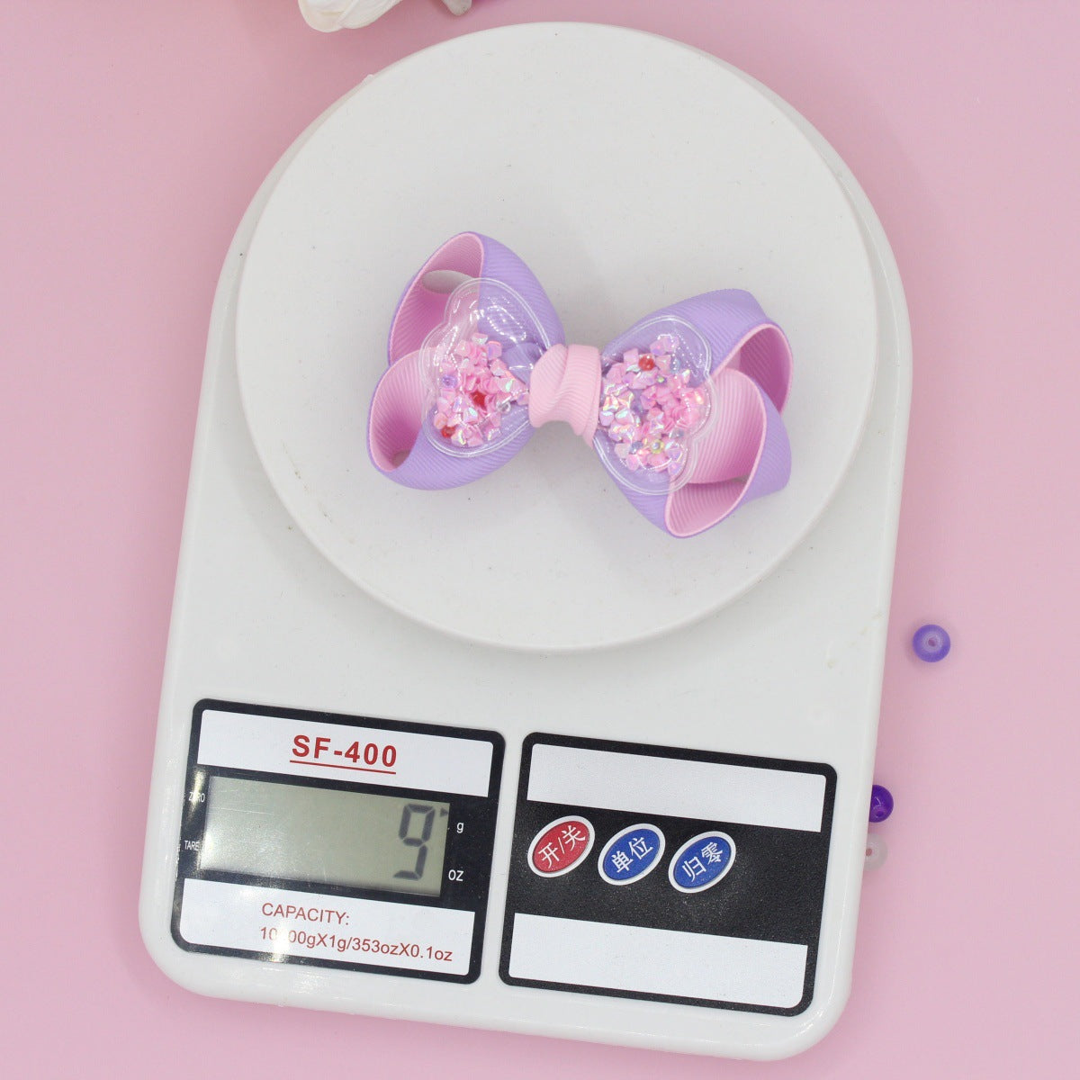 Girl'S Simple Style Solid Color Cloth Ribbon Hair Clip