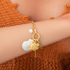 IG Style Sweet Heart Shape 304 Stainless Steel 18K Gold Plated Bracelets In Bulk