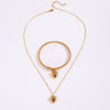 Jewelry Simple Style Heart Shape Titanium Steel Bracelets Necklace