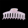 solid color jelly frosted hollow out hair clip