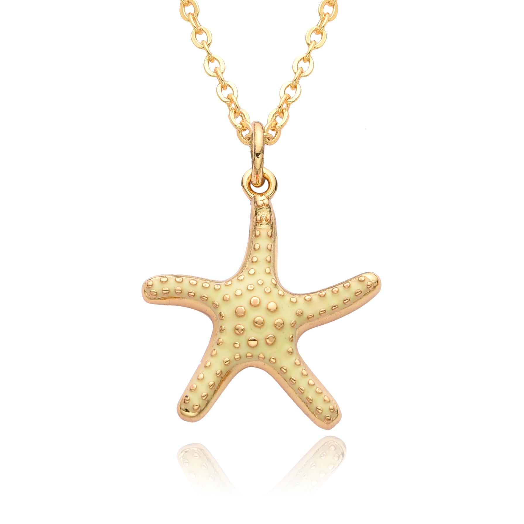 Copper Starfish Pendant Necklace