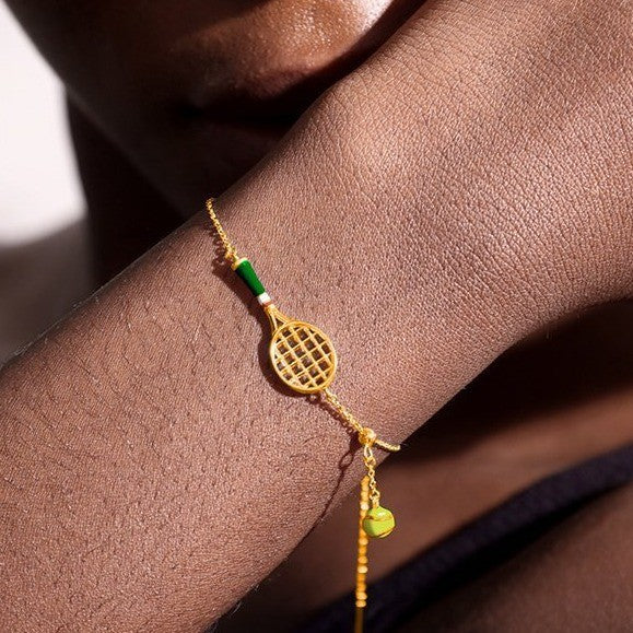 Copper Plating Tennis Racket Bracelets