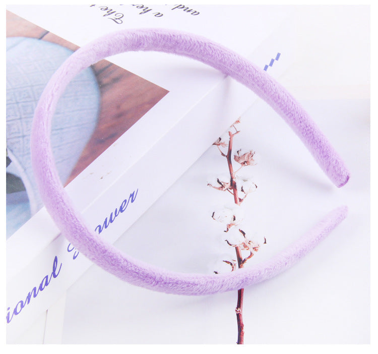 simple style plaid cloth hair band 1 piece