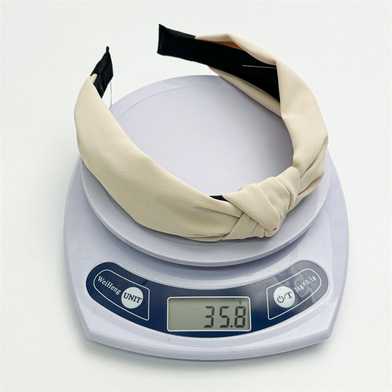 Women's Simple Style Solid Color Cloth Hair Band