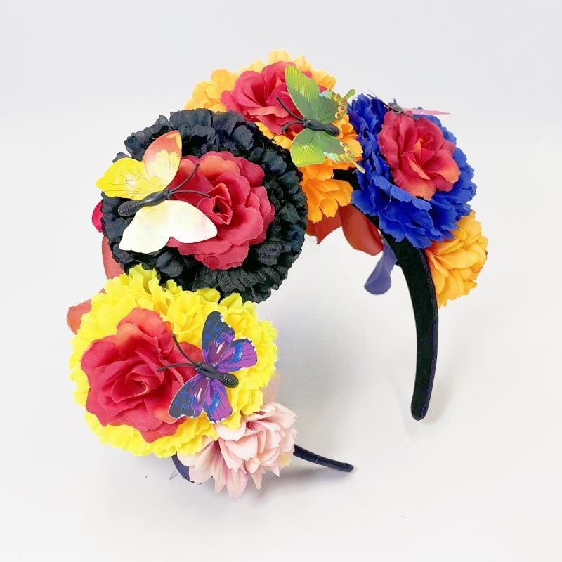 Women's Ethnic Style Flower Cloth Hair Band