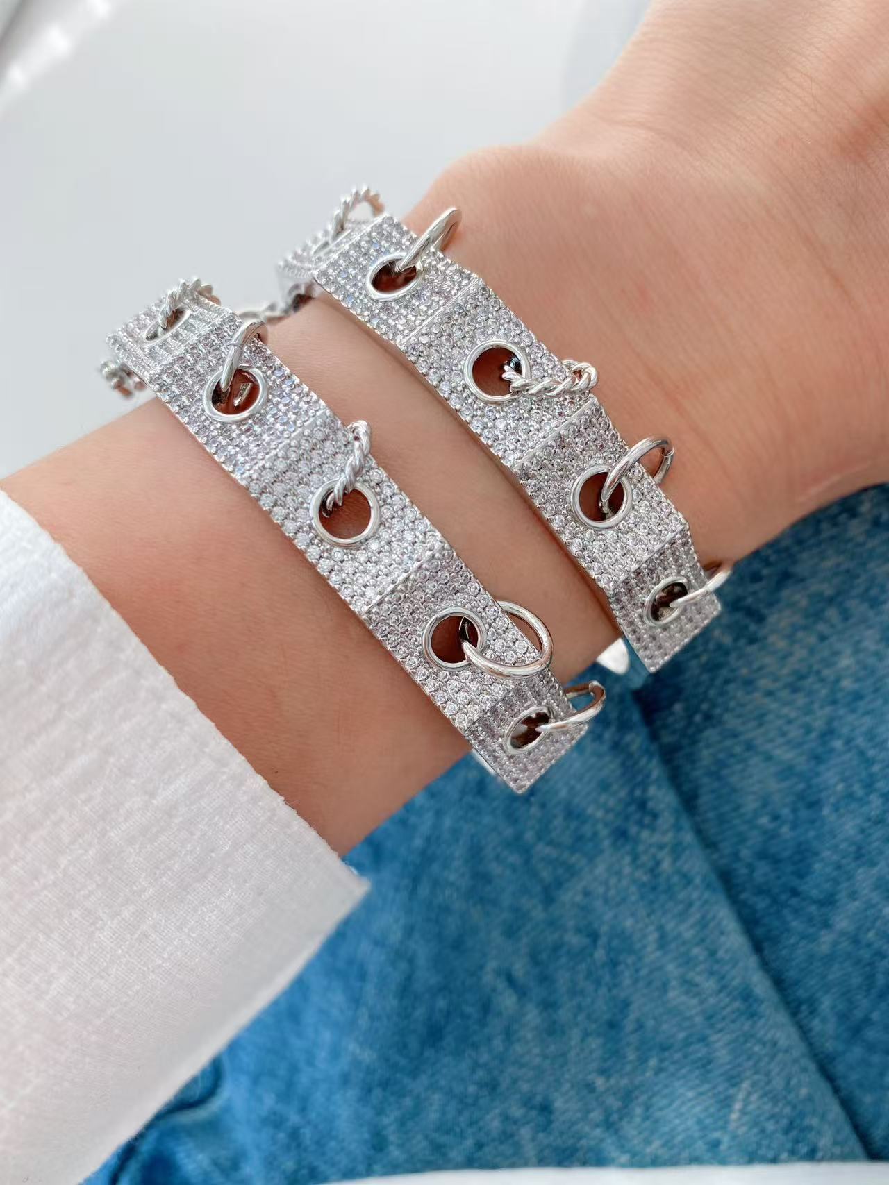 Jewelry Vintage Style Geometric Copper Mixed Metal Rings Bracelets