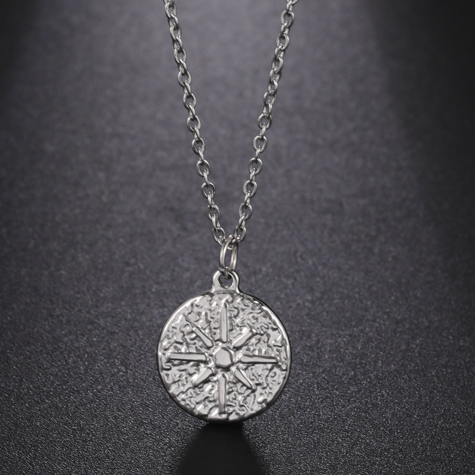 Jewelry Streetwear Sun 304 Stainless Steel Pendant Necklace
