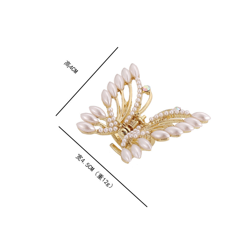 women's fashion butterfly alloy inlay rhinestones zircon hair claws