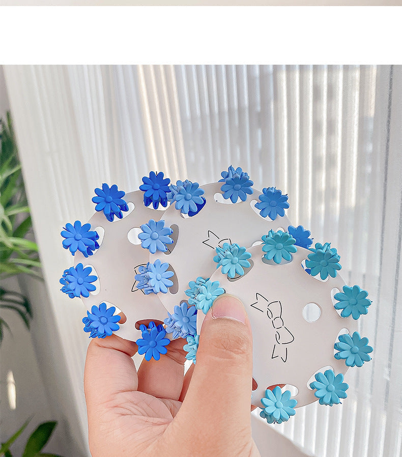 basic star flower plastic handmade hair claws