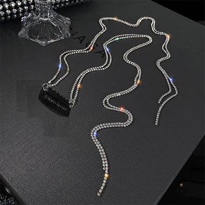 Women's IG Style Sweet Star Tassel Alloy Inlay Rhinestones Hair Clip