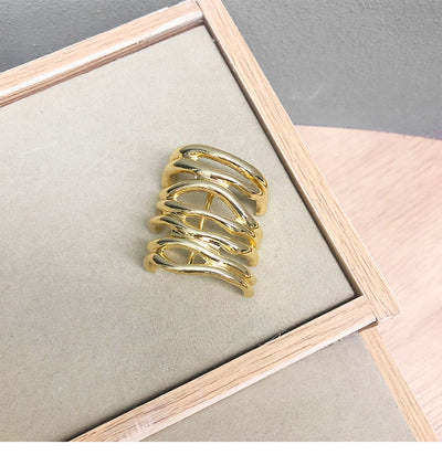 Women's Simple Style Solid Color Alloy Hair Clip