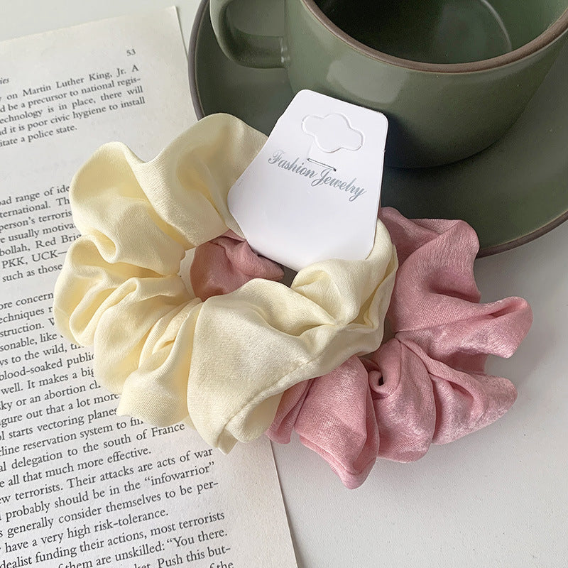 accessories solid color hair scrunchies combination