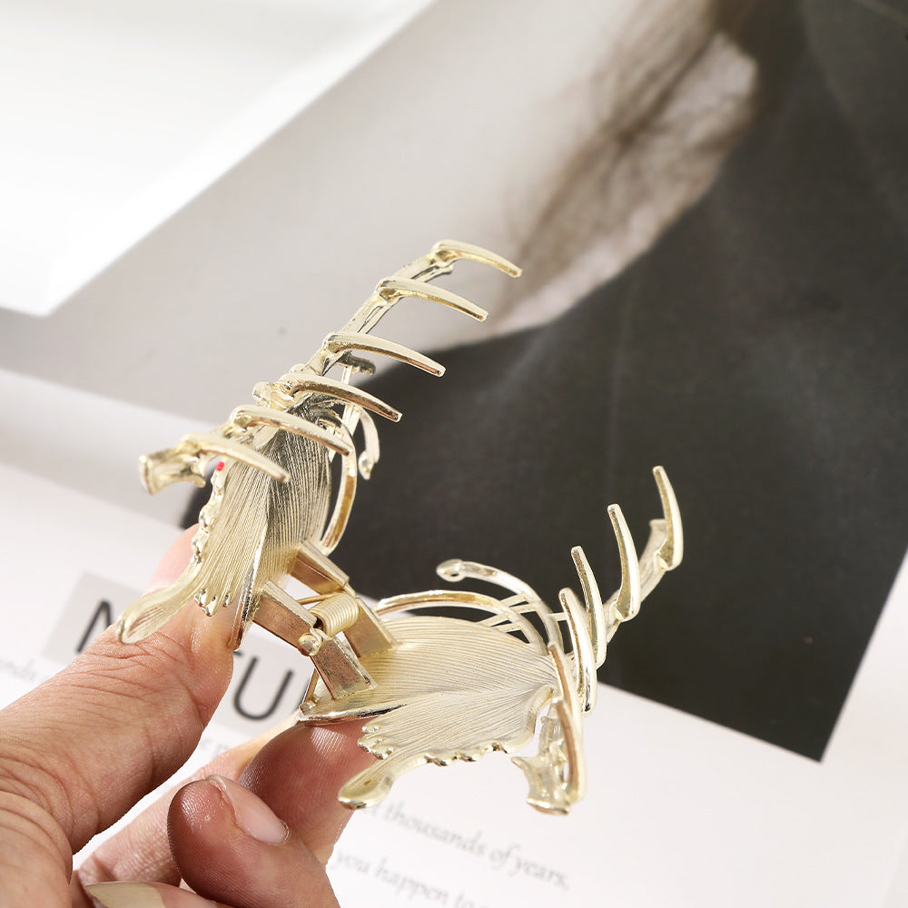 elegant sweet butterfly metal plating hair claws