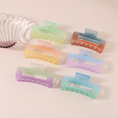 simple style gradient color plastic stoving varnish hair claws