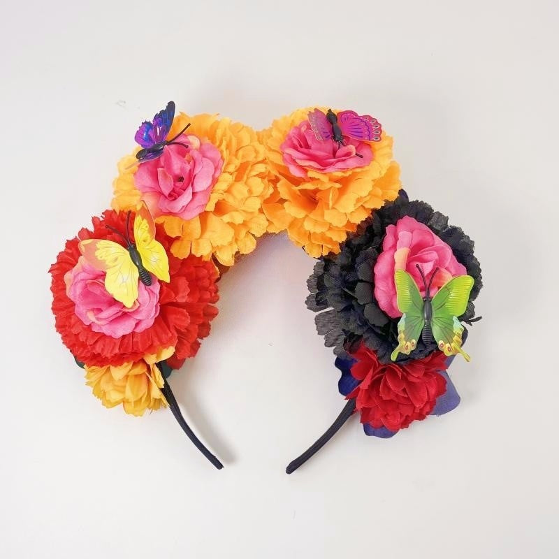 Women's Ethnic Style Flower Cloth Hair Band