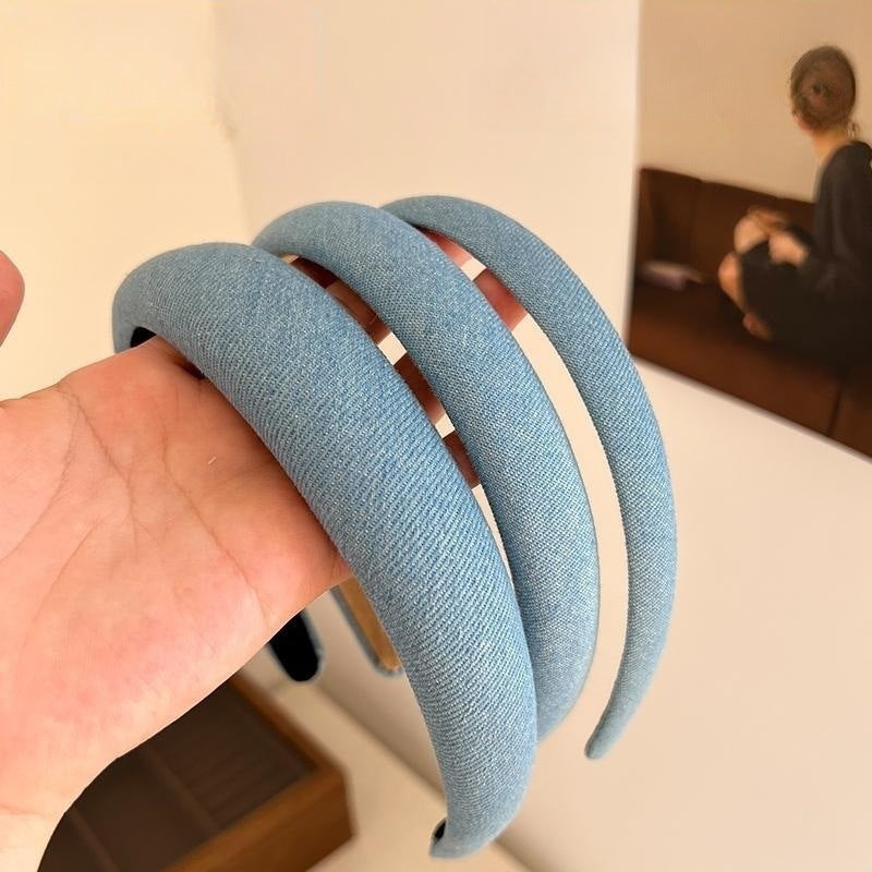 simple style solid color cloth hair band