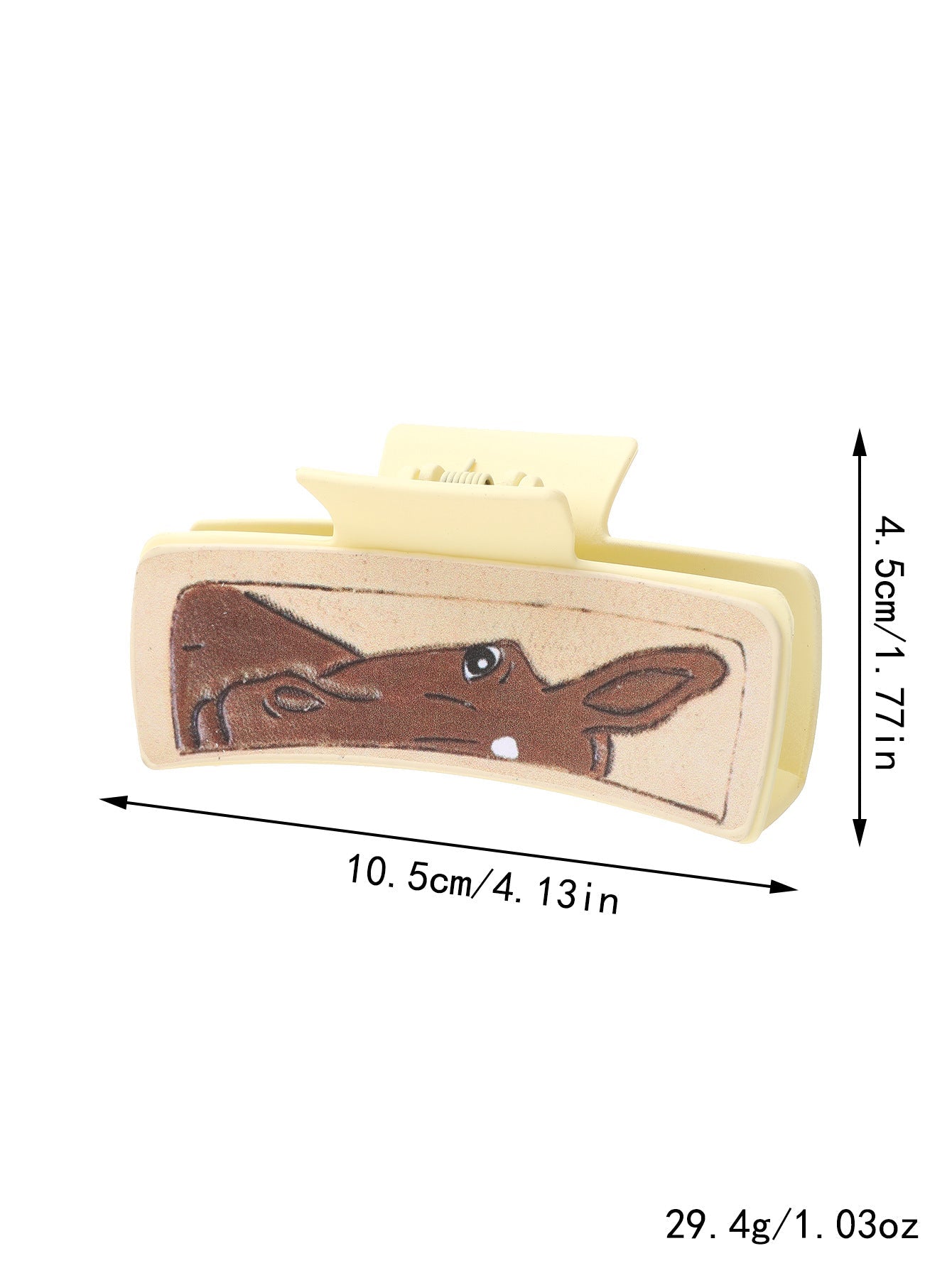 Women's Cute Cows Cow Pattern Pu Leather Hair Claws