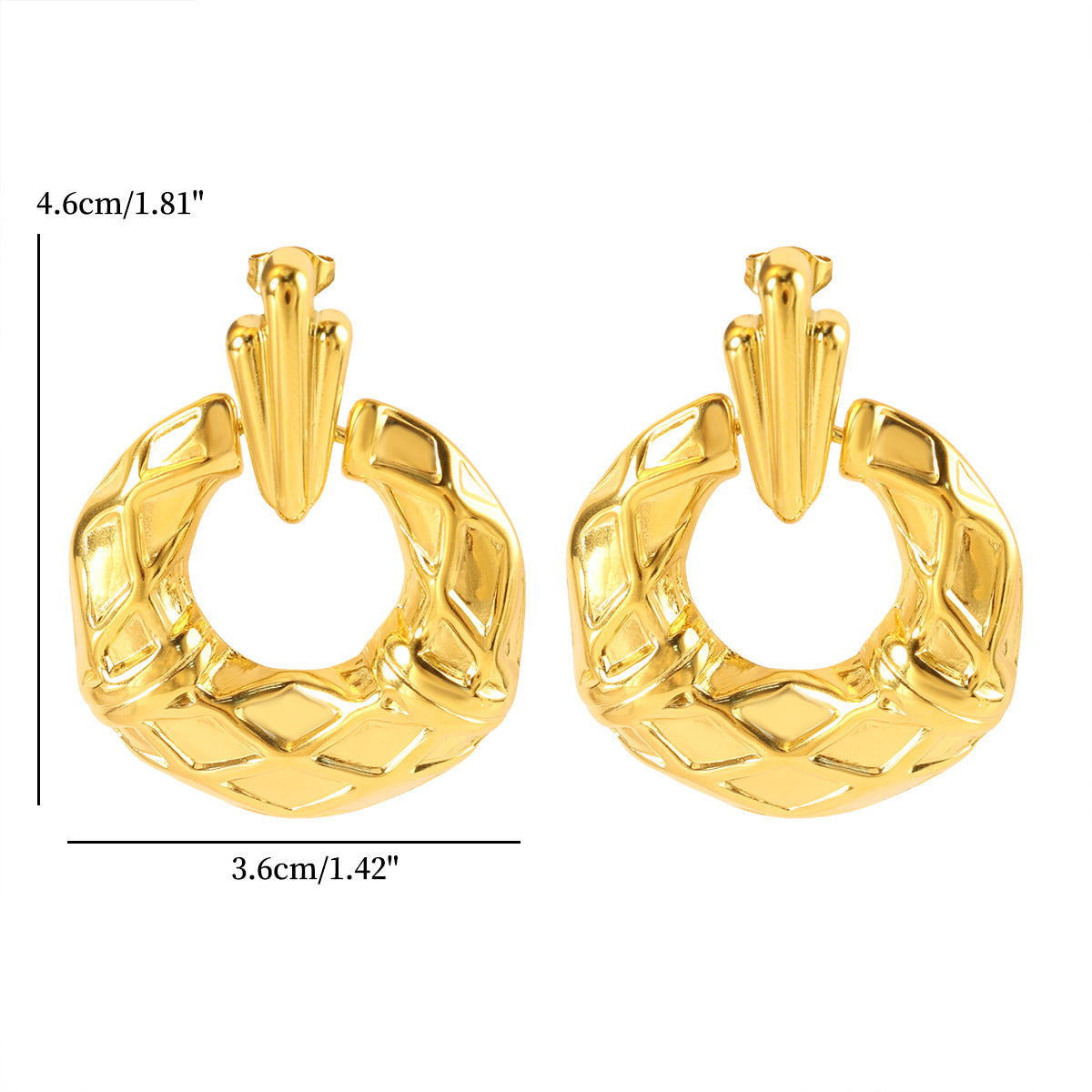 Jewelry Streetwear Geometric 304 Stainless Steel Plating Earrings Necklace