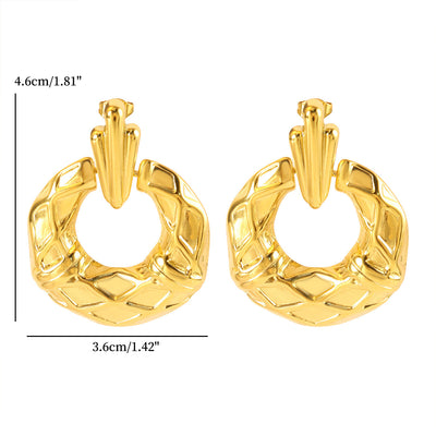 Jewelry Streetwear Geometric 304 Stainless Steel Plating Earrings Necklace