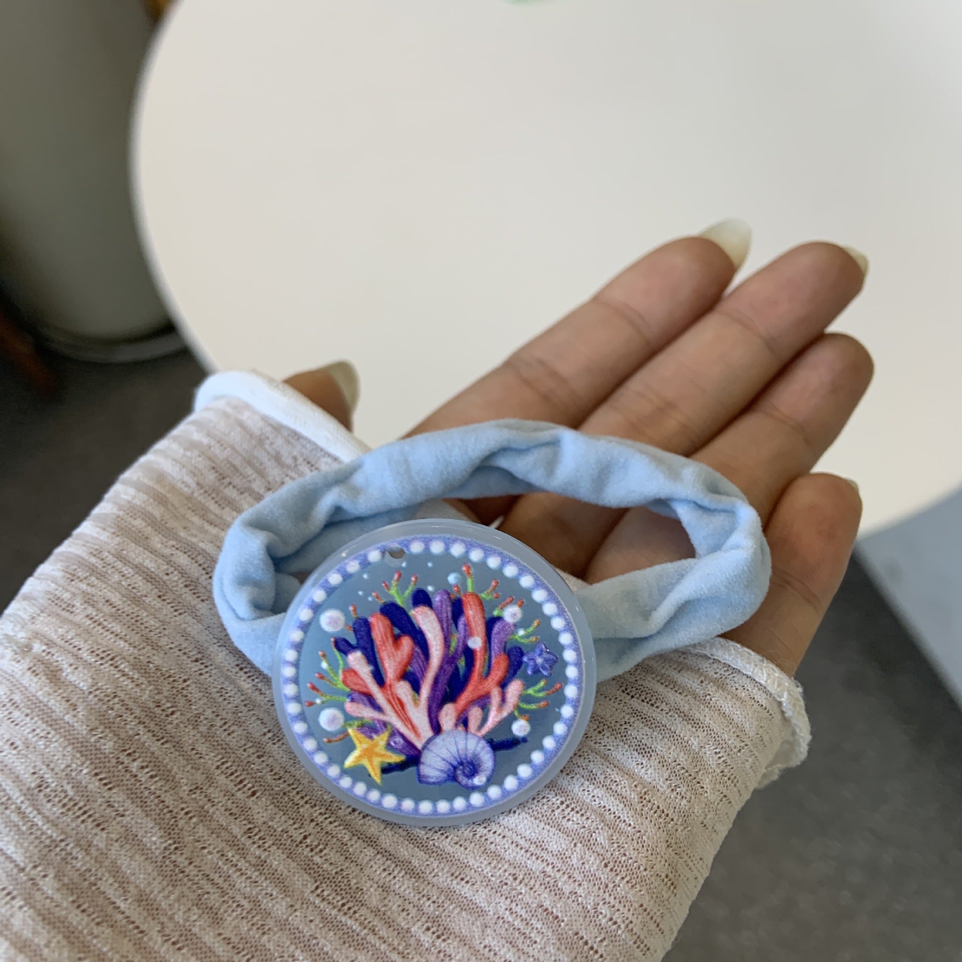 Women's Cartoon Style Flower Arylic Hair Tie