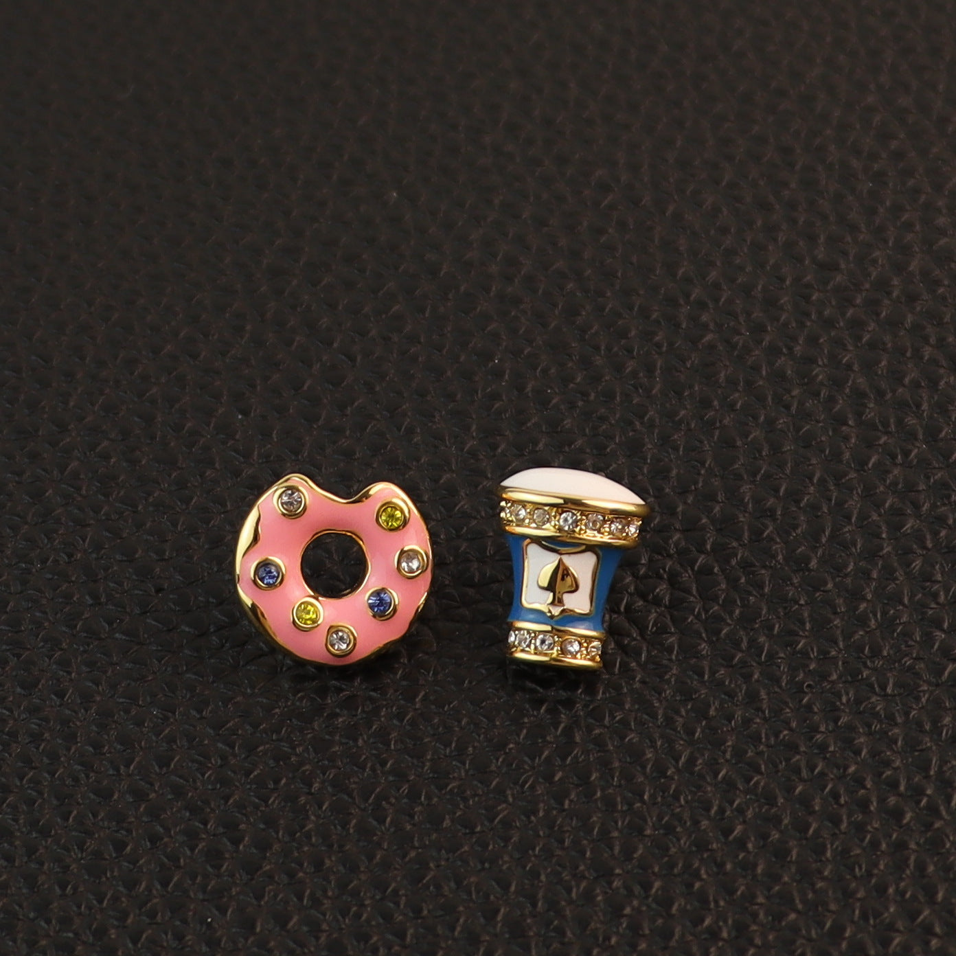 Rhinestone Copper Round Jewelry Set