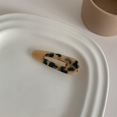 simple style flower acetic acid sheets printing hair clip 1 piece