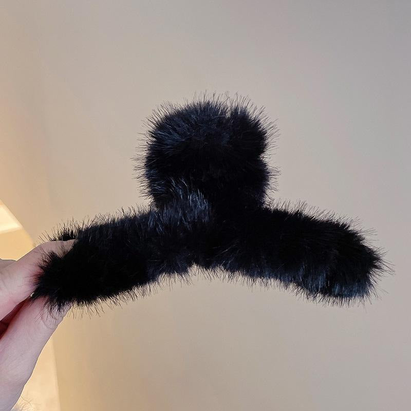 Cute love grab clip girl 2025 new popular high-end disc hair shark clip hairpin hair card headdress