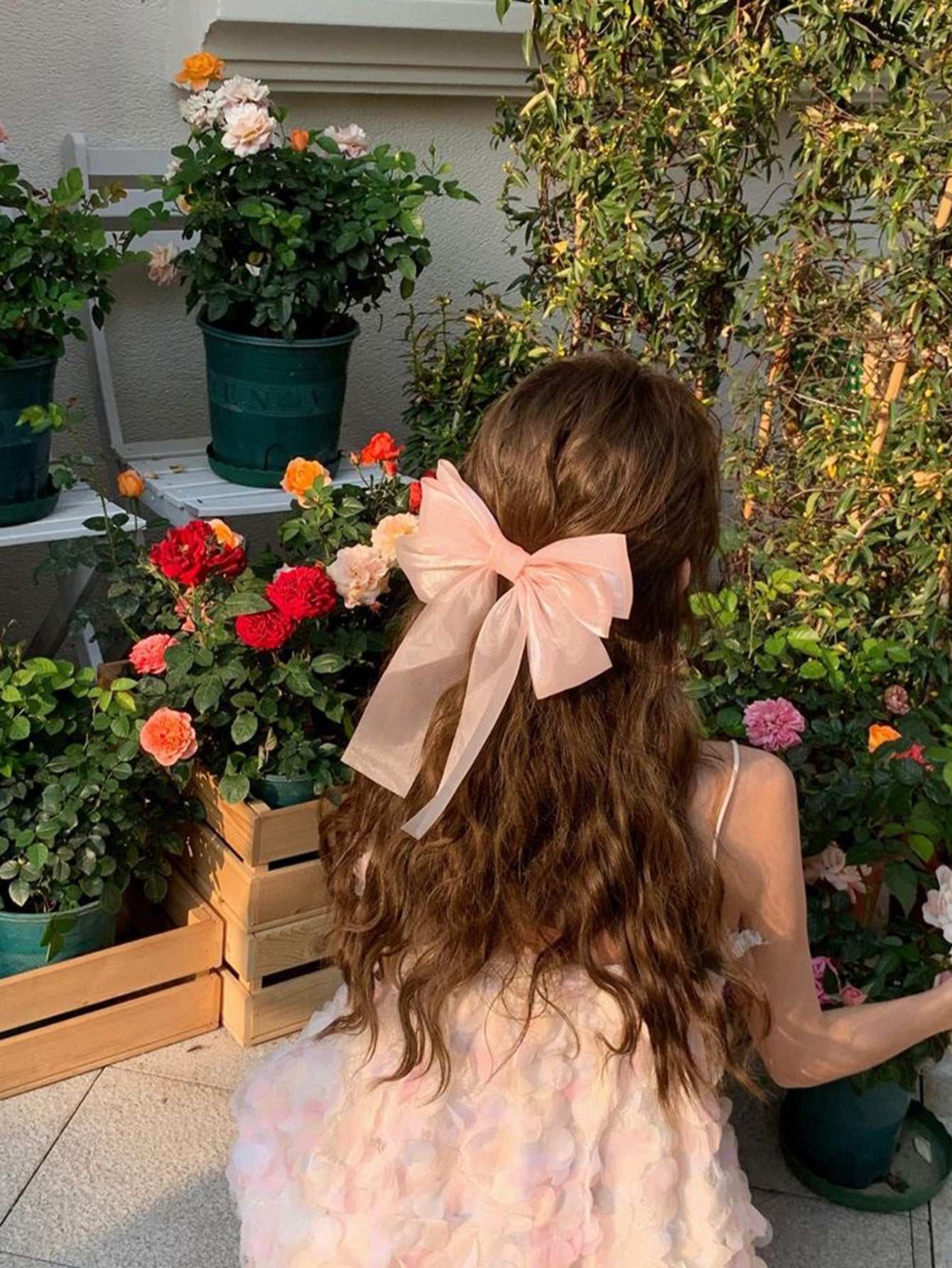 Women's Sweet Bow Knot Gauze Hair Clip