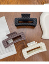 Women's Elegant Simple Style Solid Color Plastic Hair Claws