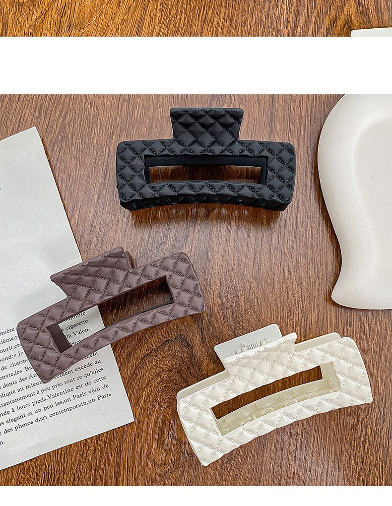 Women's Elegant Simple Style Solid Color Plastic Hair Claws