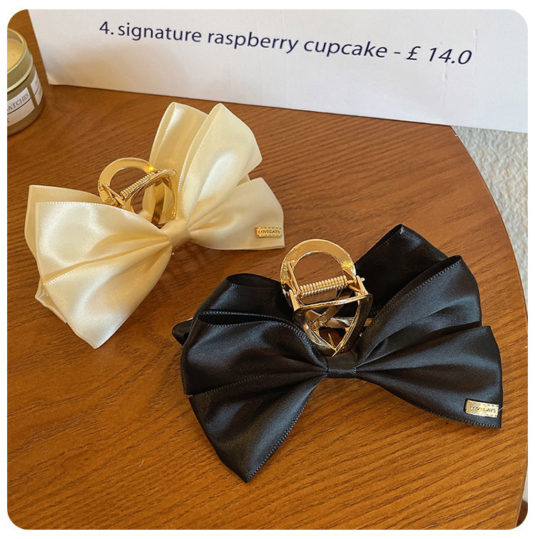 vintage style bow knot alloy cloth hair claws