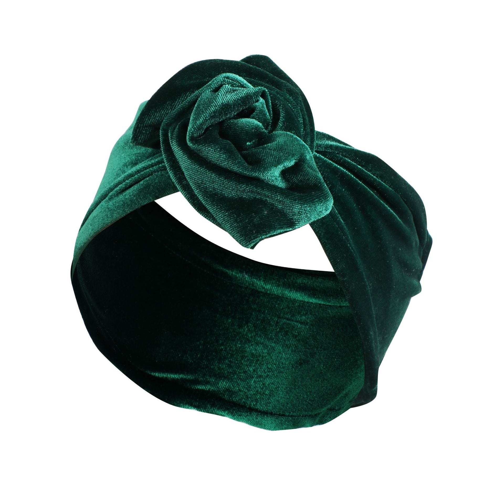 streetwear solid color flower cloth rib-knit hair band 1 piece