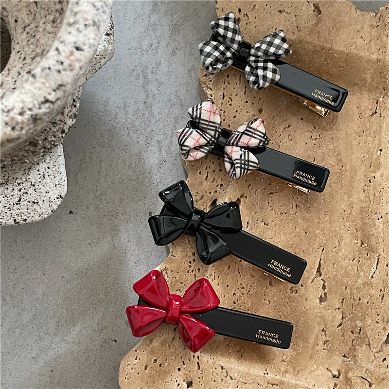 sweet bow knot arylic hair clip