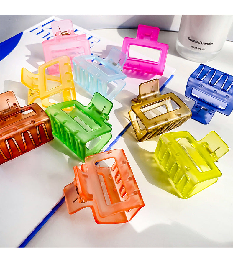 simple style solid color  ps handmade hair claws 1 piece