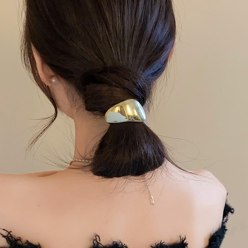 Women's IG Style Simple Style Solid Color Alloy Hair Tie