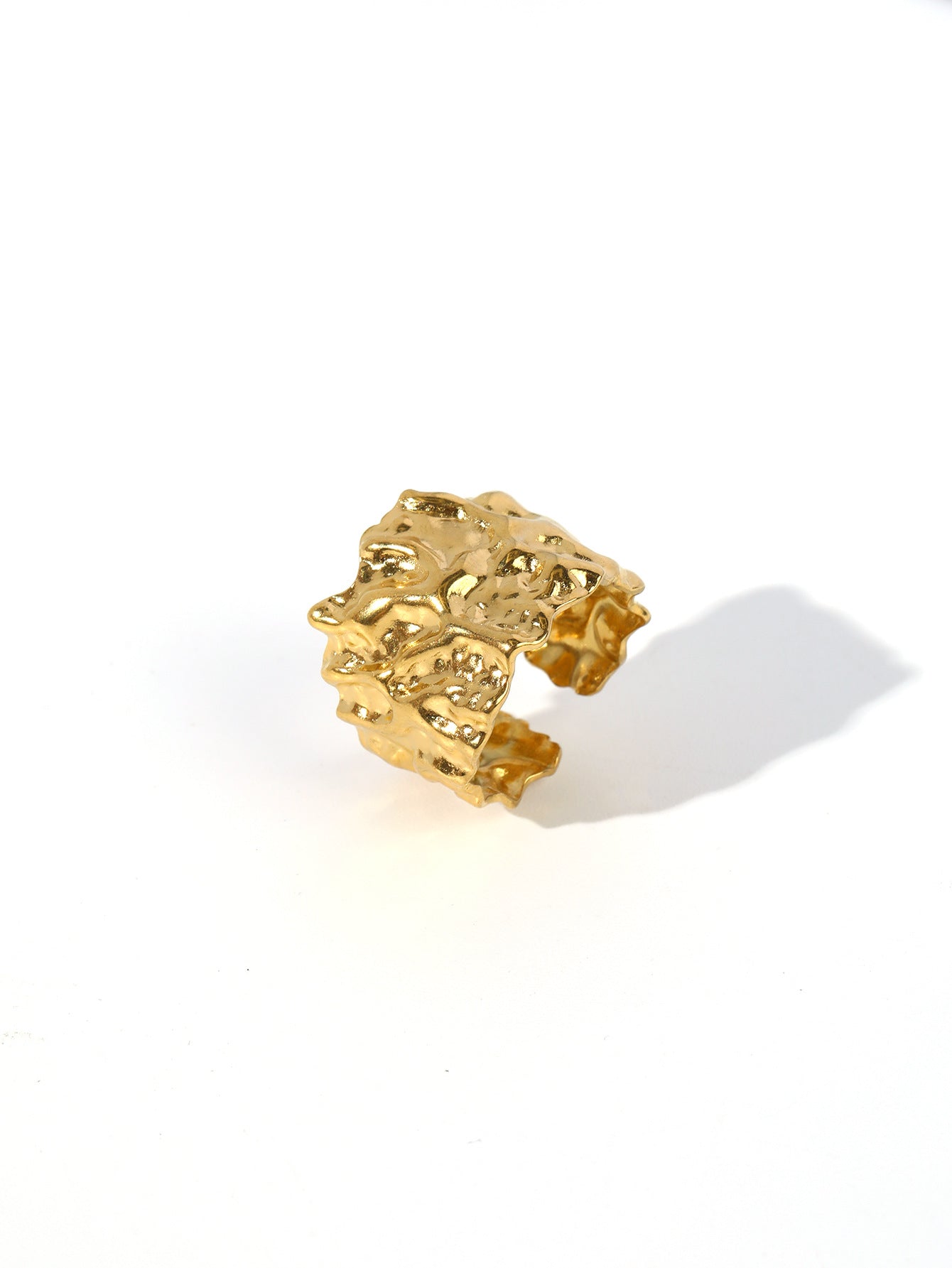 Jewelry Retro Starfish Heart Shape 304 Stainless Steel Plating Open Rings