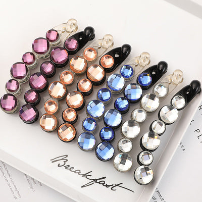 simple style geometric plastic artificial pearls hair clip