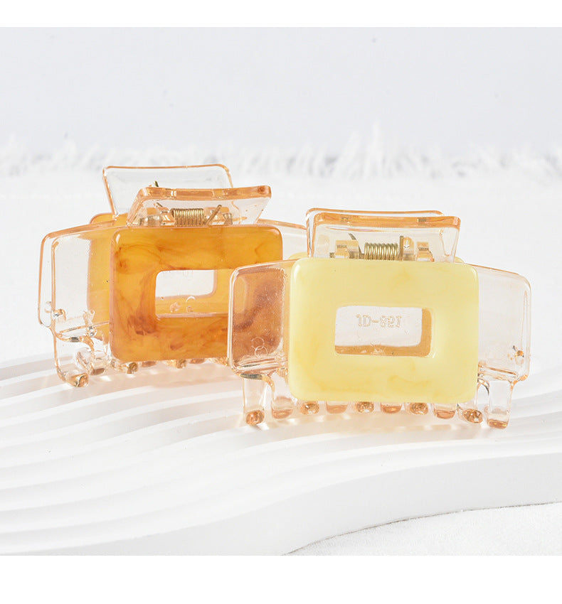 Women's Casual Simple Style Square Arylic Stoving Varnish Hair Claws