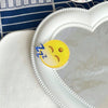 Women's Cute Smile Face Water Droplets Plastic Epoxy Hair Clip