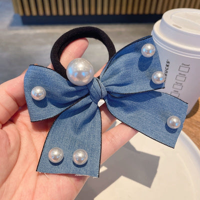 Women's Elegant Bow Knot Cloth Hair Tie