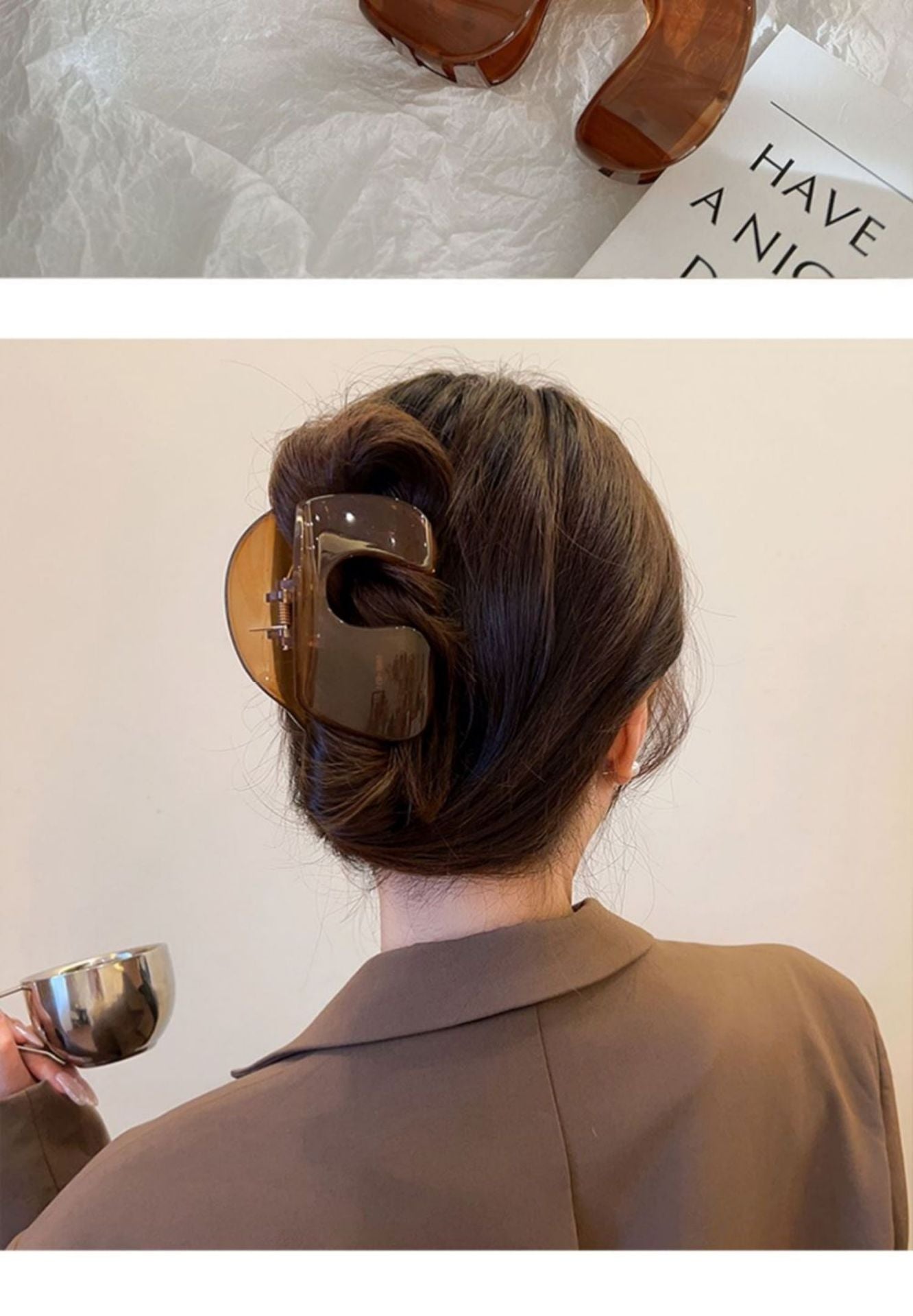 women's ig style geometric plastic stoving varnish hair claws