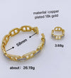 Jewelry Vintage Style Classic Style Geometric Copper Zircon Mixed Metal Rings Bracelets